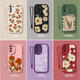 Tongrubi Pintura al óleo Flores rojas Adecuadas para Samsung S24 Caja de teléfono móvil S24Ultra NUEVA CASA PROTECTIVA S23+ Cobertura completa Anti -Fall S22 Ten L3878 Flores de pintura al óleo - Classic Black Light Lux Samsung Galaxy S24