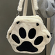 Yu Dingfu Plush Backpack Female Kitten Claw Girly Heart School Bag Large Capacity Student Backpack Cartoon Japanese Soft Girl Pain Bag White