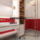 XMSJ Kitchen Restaurant Shop Hotpot Shop verde amarillo naranja rojo cuadrado mosaico Mosaico Nine rejilla colorida rejilla de la rejilla de cerámica beige 97 9720 3030