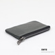 
Kangaroo zipper change key bag genuine leather men's short wallet mini coin handbag women's dark brown small size