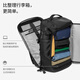 Tomtoc Reisetasche große Kapazität Rucksack Herren Rucksack Geschäftsreisen Outdoor-Gepäcktasche 17,3-Zoll-Laptop-Tasche T67 Classic Black 38L Support 35-Tage-Reisen