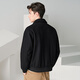 Tanzen mit der Wolf [unten] Jacke Herren Technologie Verriegelung Woll Revers 2025 Frühling warme Herrenjacke Down Black XL 180