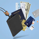 Bone mignon Clip de passeport de longe à l'étranger de voyage de voyage à l'étranger Carte de rangement COUVERTURE PORTABLE MULTI-FONCTIONNEUR PASSE PASS AIR TICK CLIP COUP SORT PASSPORT CLIP [LITE-PATI DUCK]
