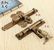 Copper bolt Chinese antique door bolt thickened old-fashioned door wooden door exposed door buckle door latch door lock bronze 25CM lock