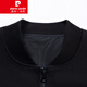 Pierre cardin sweatshirt men's sports suit men's spring and autumn casual two-piece set trendy and versatile handsome pants clothes jacket knit black 6628 180/92A