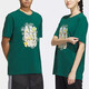 Adidas Neo Camiseta de cuello redondo para hombres y mujeres de manga de manga corta Neo