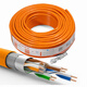 Meng Qianer (Mexemina) Clase 6 Gigabit Cable de red dual C6 Decoración del hogar Decoración del hogar Cable de banda ancha de banda ancha de banda ancha de alta velocidad Super Six Cable de red protegido QS6169 Cable desnudo 305m