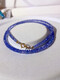 Duyin Ruyi's high-quality ice-type natural tanzanite sapphire Indian faceted 3-4m tower chain necklace