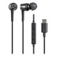 Audio-technica ATH-CKD3C wired headphones, universal Huawei and Xiaomi mobile phones, Type-C interface, black