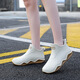 Botas de lluvia Remtin Tubo corto Botas de lluvia impermeables para mujeres Cañas de goma anti-desgaste antideslizante Cocina de coches de goma Color 37