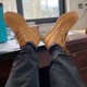 添柏岚（Timberland）经典踢不烂大黄靴休闲增高男女鞋中帮户外真牛皮防水工装马丁靴潮 黄色中帮(偏大一码) 40