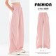 I.KARNOW girls' pants summer thin 2025 new children's wide-leg pants suit big children's summer clothes anti-mosquito silk straight pants 15261 military green 170