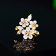 Crystal brooch for women, high-end butterfly corsage, luxury coat, suit collar pin, anti-exposure buckle badge, Chinese style butterfly love flower brooch set TY150