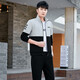 Hazhu Light Luxury Pare Sports Sports Sportment осень и зимний модный спортивный костюм мужская толстовка для мужчин Женщины свободные беговые фитнес-костюм Blue [набор с двумя частями с утолщенным бархатом] 6626 Мужчина L предлагает 100 JIN [JIN равно 0,5 кг] -125 JIN [JIN равен 0,5 кг].