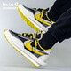 Nike (Nike) [Strictly Selectly Selectly Good Products] Nike Sacai X Nike Ldv Waffle Zapatos de tres partes de tres partes Sports Running Running Black Black amarillo deconstruido DJ4877-001 35.5