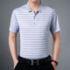 Yimuqi summer men's short-sleeved T-shirt for middle-aged and elderly men's short-sleeved top for 40-50 years old middle-aged men's half-sleeved top for daddy clothes Nanjia lapel d-sleeved 1504 red L size (50 size) recommended 90-120 Jin [Jin equals 0.5 kg]