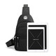 Xiao Anxiong Herren Umhängetaschen Crossbody Body Chest Bag Reisetasche Mode koreanische Version Rucksack Casual Trendy Nylon Stoff Oxford Stofftuch 692 Grau