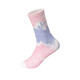 ASICS Children's 25th Autumn Fashionable Full Print Sports Socks Antibacterial, Deodorant, Soft and Comfortable Children's Socks 5014 Blue Pink One Size M