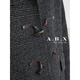 
a.b.x2023 winter new style college style real horn button double-sided wool full wool coat men's mid-length thickened jacket black M/170