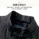 Shanshan jacket men's autumn and winter quilted thickened warm windproof stand collar business casual comfortable skin-friendly pocket jacket