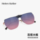 海伦凯勒（HELEN KELLER）近视偏光墨镜夹片蝶形框太阳镜夹片男女时尚近视眼镜夹片HP838 HP838 C18紫红渐进镜片
