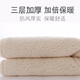 Qi Le Rongrong baby blanket newborn autumn and winter thickened blanket male and female baby anti-jump swaddle newborn supplies warm plus blanket pure cotton delivery room wrap outing small quilt khaki 100*100cm
