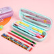 
Quicksand Pencil Bag for Girls 2024 Primary School Student Pencil Box for First Grade Children's Pencil Box for Stationery Bag Kindergarten Big Box 3899-2 Pink Mermaid