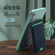 Zordani Téléphone mobile Sac Universal Carte magnétique Clif de carte arrière Clip de carte anti-collision Sac Magsafe Magnetic Card Sac Ultra-Thin Cuir Bleu foncé