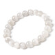 DENIOT collection-grade natural white hair crystal bracelet one thing one picture full hair straight hair cat eyes silver hair crystal silver titanium crystal bracelet men and women F3897 model 13.5mm