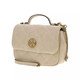
TORY BURCH TB Women's Bag Sheepskin Willa Series Diamond-shaped Checkered One-Shoulder Crossbody Handbag Small 21cm Cream White 153399-724