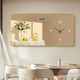 
Meiyouchun Modern Simple Restaurant Decorative Painting Wall Clock 2025 New Perpetual Calendar Electronic Watch Nordic Flower Clock Wall JD121.13 Perpetual Calendar + Watch 100*50cm Crystal Picture PVC Gold Edge