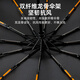 Fully automatic folding umbrella for men and women, large double student reinforced anti-storm parasol, style shipped randomly, black 24 ribs