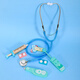 Yunya Children's Stethoscope Doctor jouant la maison Toys Science Publization Infirmière Pièce à main Bébé jouant en bois ensemble de jouets Doctor Médical Box Toy Set + Doctor's Suit + Hat