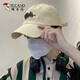 
Woodpecker baseball cap for men and women the same summer sun hat for men and women, men's fashion brand sun protection spring and autumn big head circumference showing face small duckling cap beige white