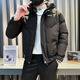 杰逊斯羽绒棉服男冬季潮牌加厚短款棉衣外套2024新款潮流痞帅保暖棉袄子 6625黑色 XL （125-140斤）