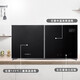 Canbo Sterilizer Cabinet Wall-mounted Household Small Desktop Kitchen Tableware Tableware Baby Bottle Sterilizer Double Door Ultraviolet High Temperature Star Star Two Star 70L 丨Black Touch Control