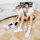 Skecher kleiner weißer Bär atmungsaktives Paar Männer kleine weiße Schuhe erhöhte dicke Sohle vielseitig Retro lässig Daddy Schuhe Sportschuhe Sport Schuhe