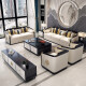 Earl Basch solid wood sofa living room new Chinese sofa combination set villa tea room model room Zen Chinese style furniture custom-made deposit (contact customer service)