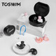 TOSWIM Swimming Earplugs Waterproof Professional Nose Clip for Men, Women and Children Bathing and Hair Shampooing and Anti-water Ingress Equipment for Ears Adult Package 1 Comfortable Fit