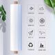 Minghong plastic cloth anti-aging film greenhouse film dustproof film insulation film transparent anti-seepage film 2 meters wide * 6 silk * 100 meters