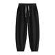 Baleno Polar Fleece Heavy Duty Pants Men's Winter Plus Velvet Warm Simple Solid Color Casual Pants Home Work Sports Pants Polar Fleece - Black# Solid Color XL Double Layer Polar Fleece Warmer