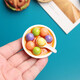 LIVE PAI refrigerator sticker simulated food Chinese food New Year flavor bacon magnet tile refrigerator home decoration magnetic message post 689 [Berry pancake]