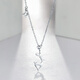 Saturday Fu PT950 platinum necklace female elk PT063171 about 3.88g 42+3cm birthday gift