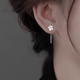 Idel 999 Pure Silver Gardenia Ear Wire Ear Hole Earrings for Women Niche Advanced 2025 New Earrings Birthday Gift for Women 999 Silver Gardenia Ear Wire E3571 Default 15