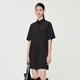 Jiangnan Buyi (JNBY) Sommer Frauen- onesie losen lässiger Straight Shirt Kragen Pendelstil 5o4f14110 001/Schwarz L.