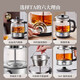 Bear Health Tea Kettle Tea Maker Electric Kettle Steam Glass Kettle Spray Tea Steamer Brewing Tea Flower Tea Black Tea Office Small Desktop Insulation Split Gift ZCQ-G08W6 Steam Spray Tea Maker 0.8L