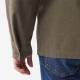 MUJI Men's Flannel Stand Collar Shirt Long Sleeve Casual All-Match Shirt ACA75C1A Faded Beige L