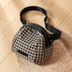 Cool Kangaroo Brand Bag 2025 Nouveau sac de coquille de noix d'été pour femmes Sac à toile tendance à la mode et polyvalente sac à bandoulière à une épaule Bag Black [Houndstooth]