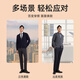 YOUNGOR Sweater (YOUNGOR) men's stand collar double ribbed neck protection warm wool blend soft, smooth, comfortable and elastic Gray L 105cm