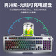 Forward (EWEADN) GX810 wireless mechanical feel gaming keyboard rechargeable desktop computer laptop film with knob e-sports peripheral black keyboard